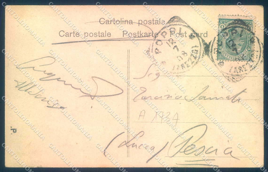 Arezzo Poppi Casentino Alterocca 619 ABRASA cartolina JK0581 – retro