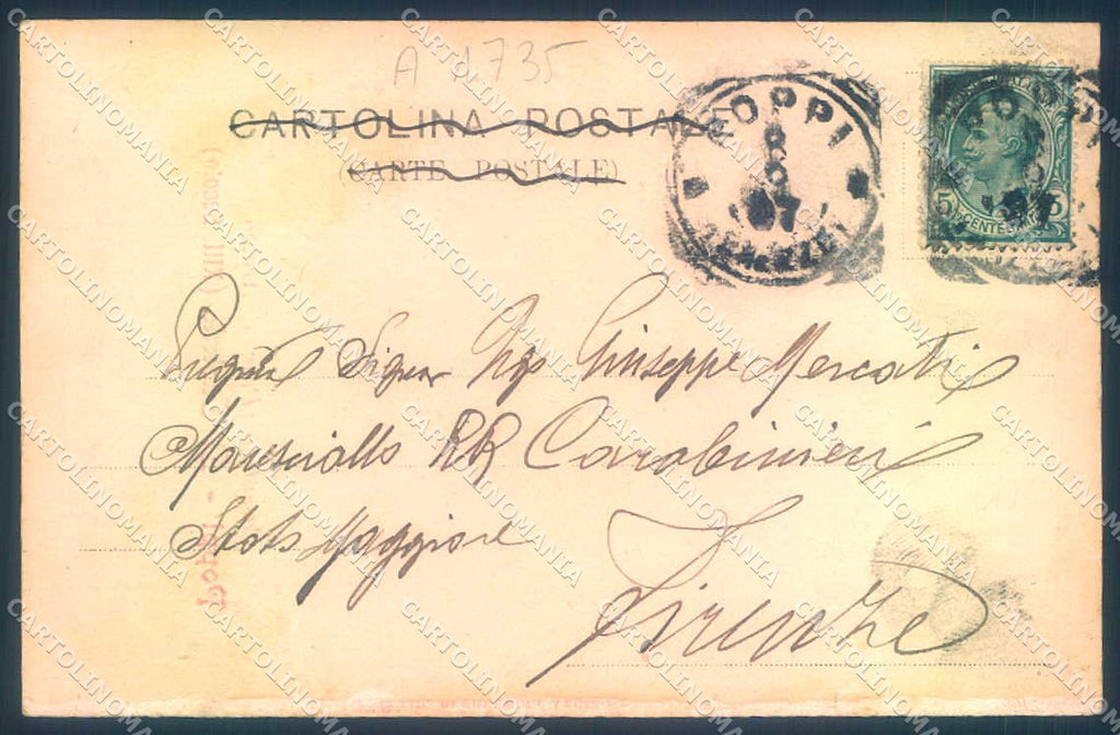 Arezzo Poppi Casentino Castello cartolina JK0582 – retro