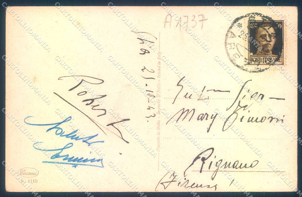 Arezzo Stia ? Cecami 1110 cartolina JK0583 – retro