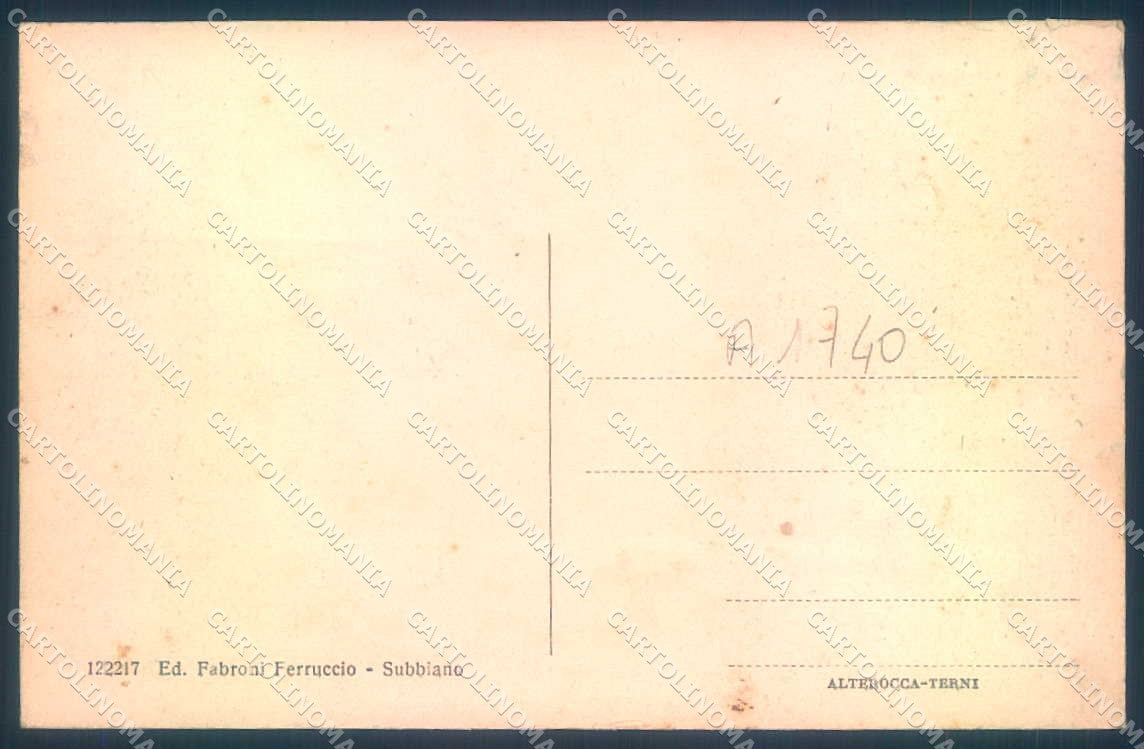 Arezzo Subbiano Fiume Arno Alterocca 122217 cartolina JK0585 – retro