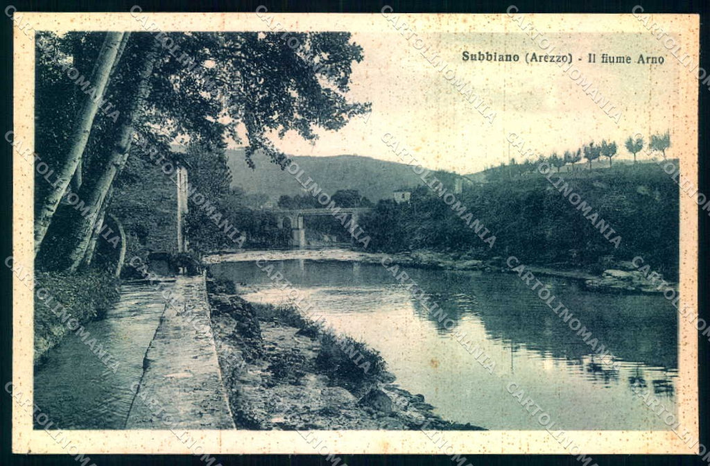 Arezzo Subbiano Fiume Arno Alterocca 122208 cartolina JK0586 – fronte