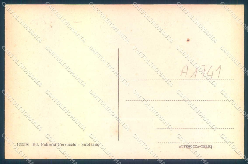 Arezzo Subbiano Fiume Arno Alterocca 122208 cartolina JK0586 – retro
