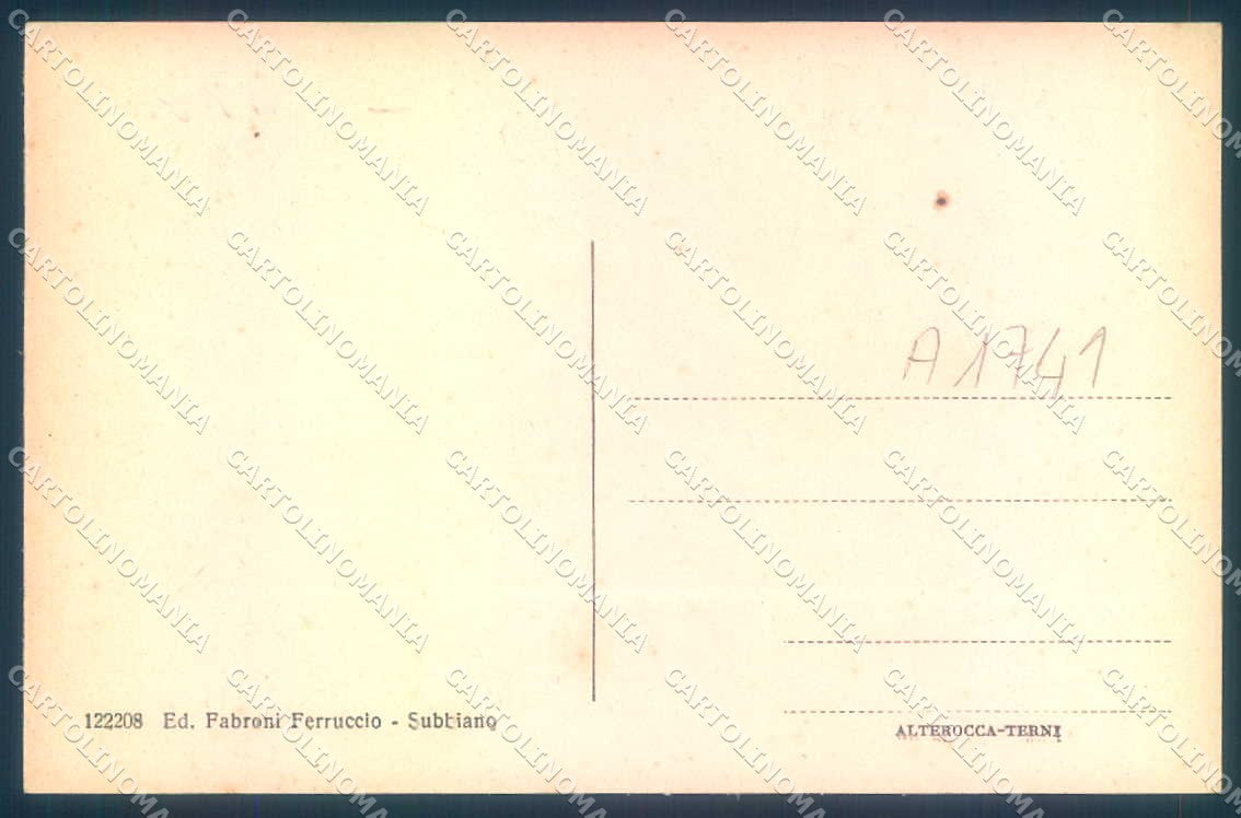 Arezzo Subbiano Fiume Arno Alterocca 122208 cartolina JK0586 – retro