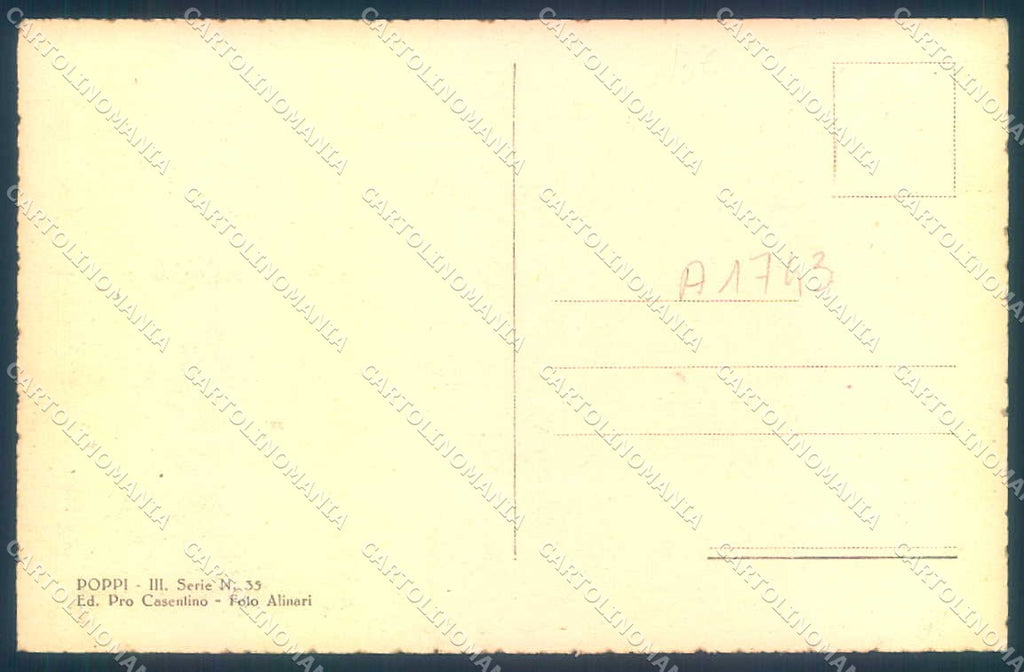 Arezzo Poppi Ponte Fiume Arno cartolina JK0588 – retro