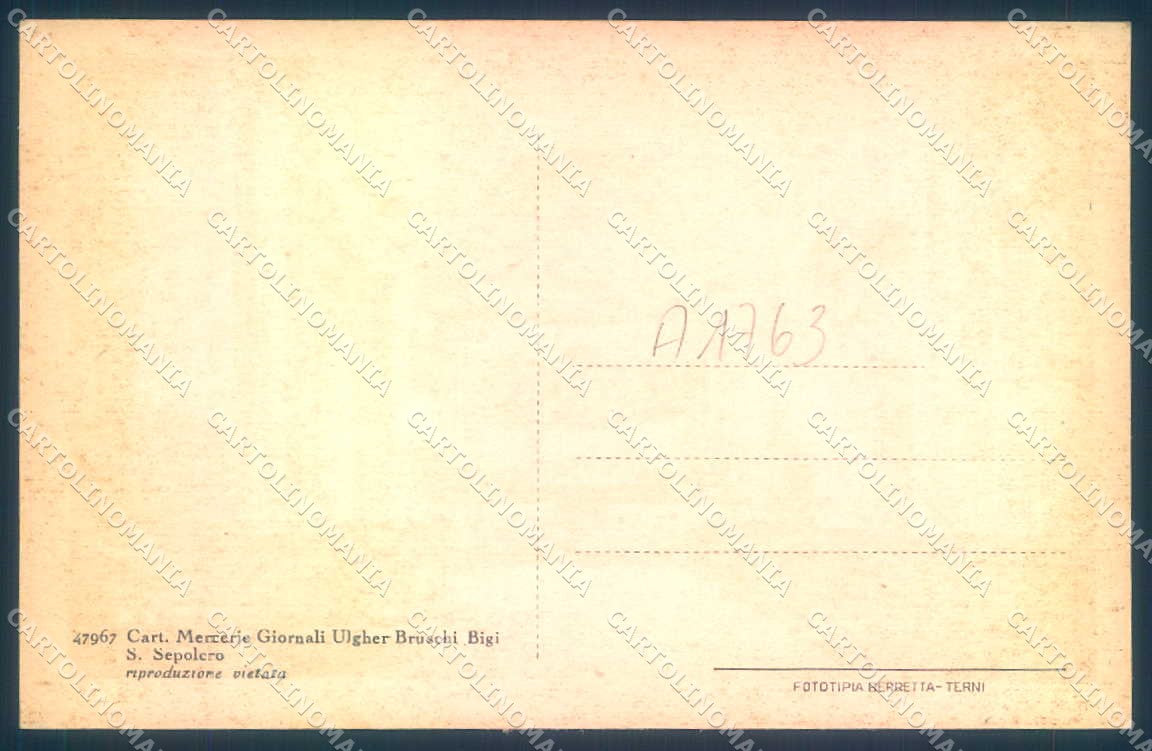 Arezzo Sansepolcro Chiesa San Francesco Interno cartolina JK0597 – retro