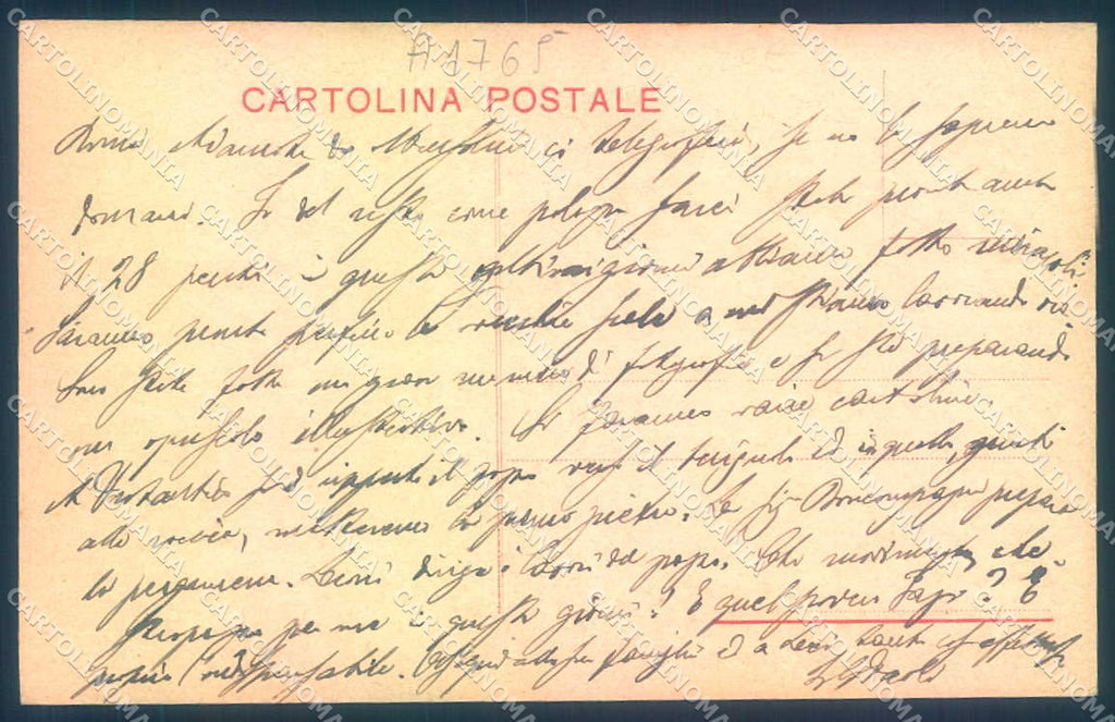 Arezzo Città Stemma Ufficio Tecnico cartolina JK0599 – retro