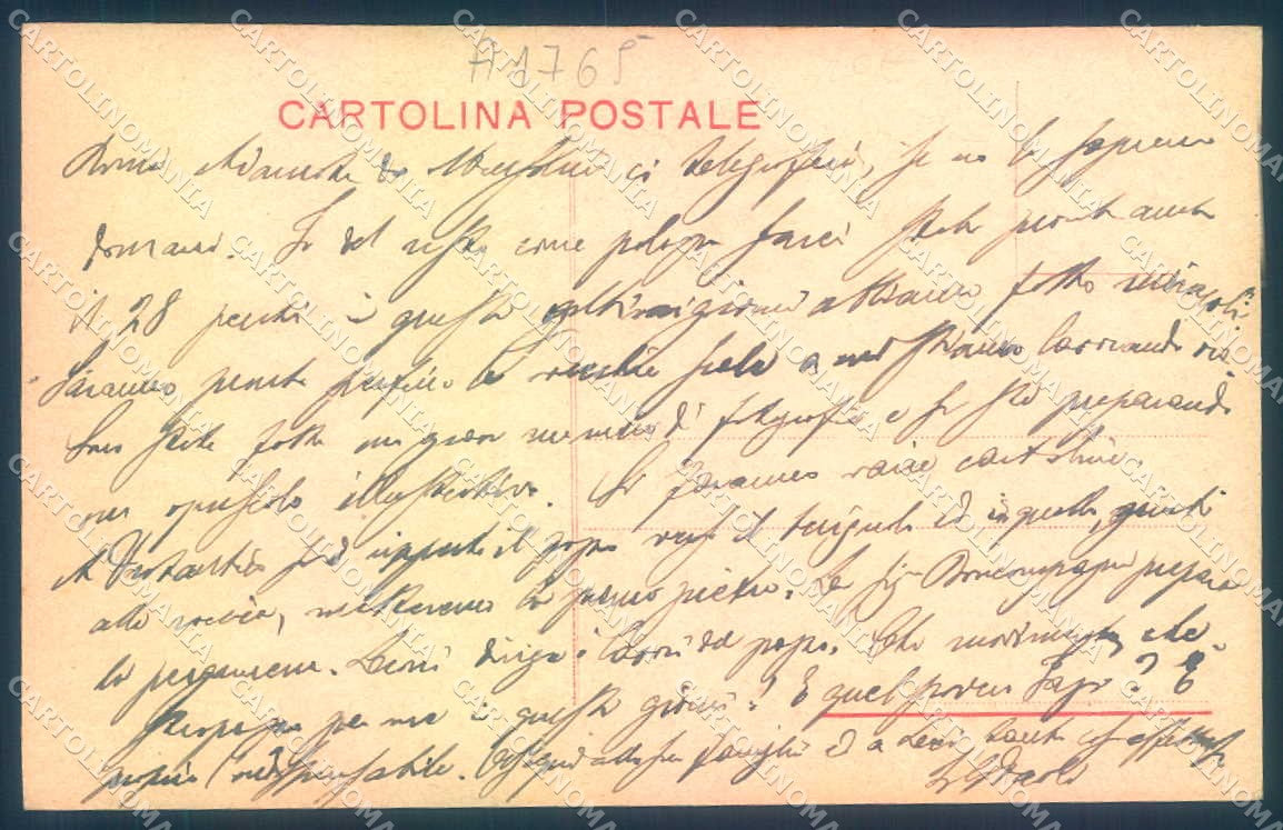 Arezzo Città Stemma Ufficio Tecnico cartolina JK0599 – retro