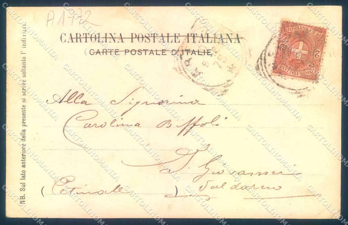 Arezzo Città Corso Vittorio Emanuele Chiesa S. Maria Pieve cartolina JK0600 – retro