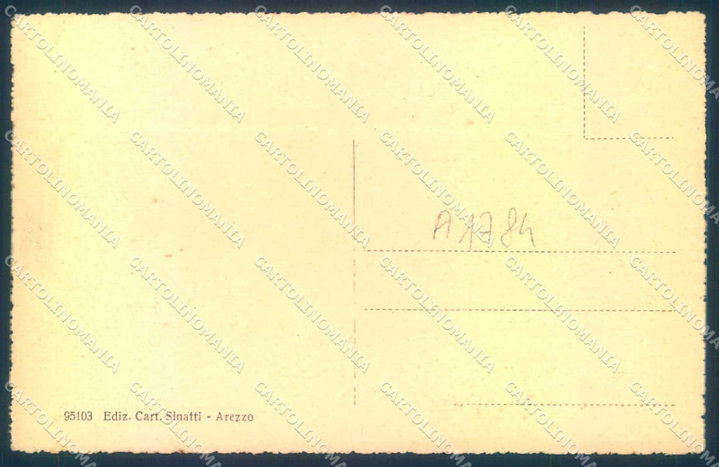 Arezzo Città Chiesa San Francesco cartolina JK0606 – retro
