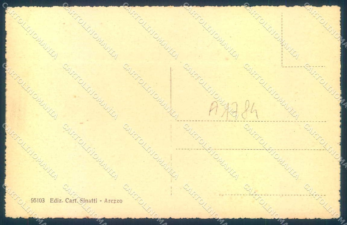 Arezzo Città Chiesa San Francesco cartolina JK0606 – retro
