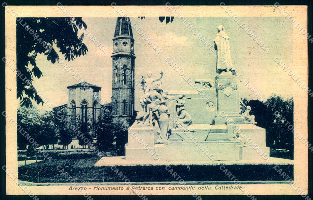 Arezzo Città Monumento Petrarca Campanile Cattedrale cartolina JK0609 – fronte