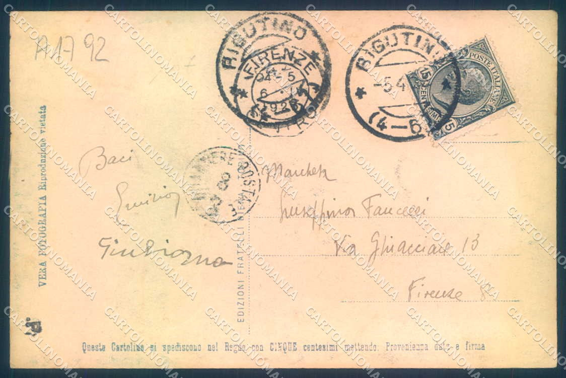 Arezzo Città Chiesa Santa Maria delle Grazie Portici Foto cartolina JK0611 – retro