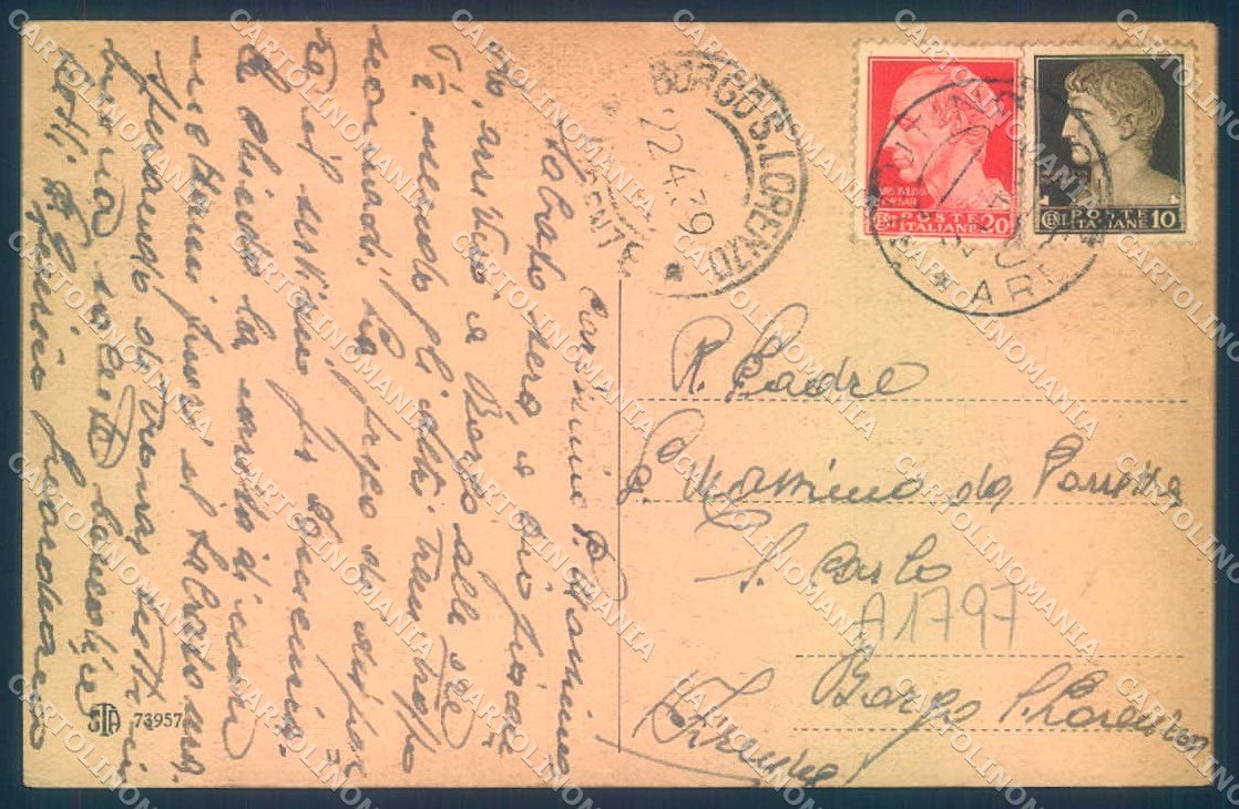 Arezzo Città Banca Cassa di Risparmio Alterocca 73957 cartolina JK0615 – retro