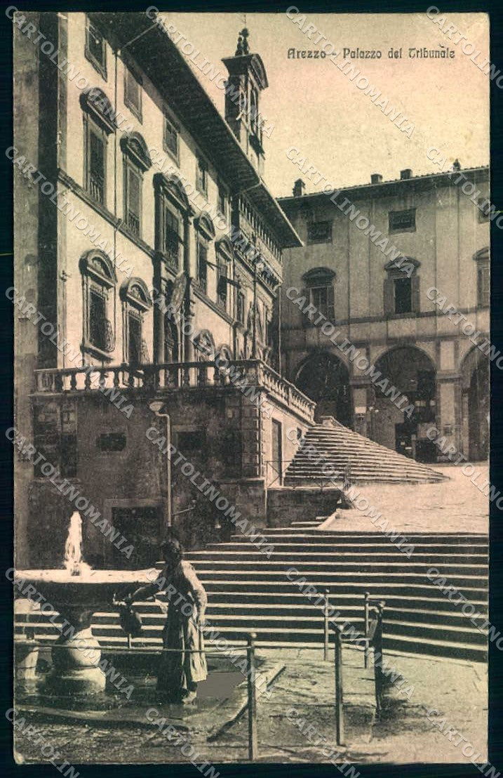 Arezzo Città Palazzo del Tribunale Alterocca 39986 cartolina JK0617 – fronte