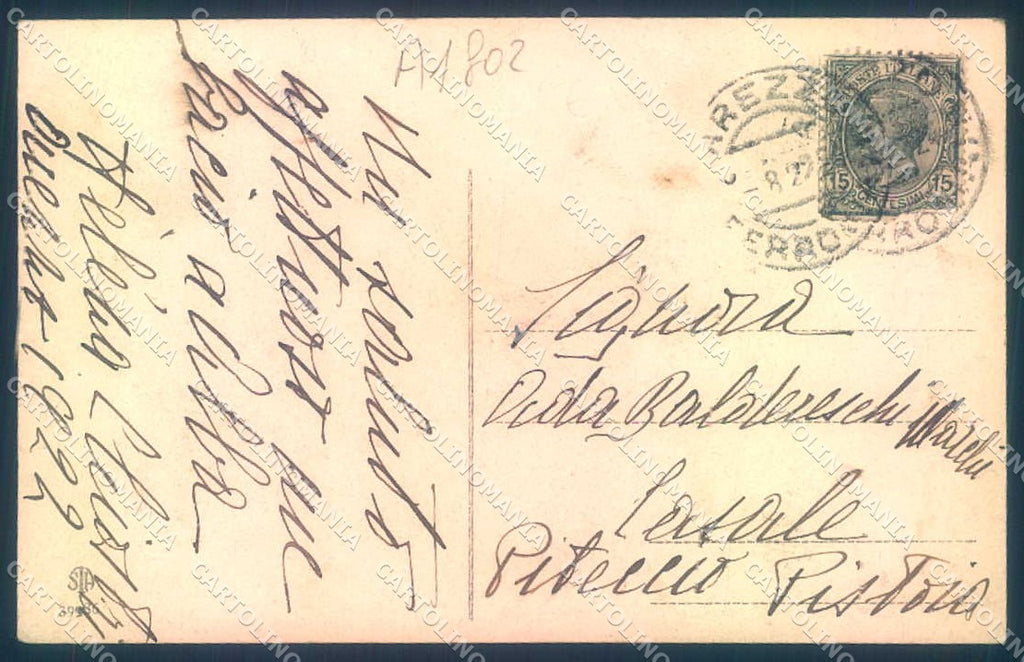 Arezzo Città Palazzo del Tribunale Alterocca 39986 cartolina JK0617 – retro