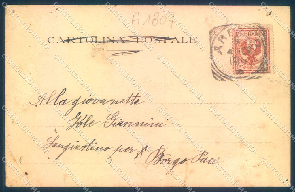 Arezzo Città cartolina JK0620 – retro