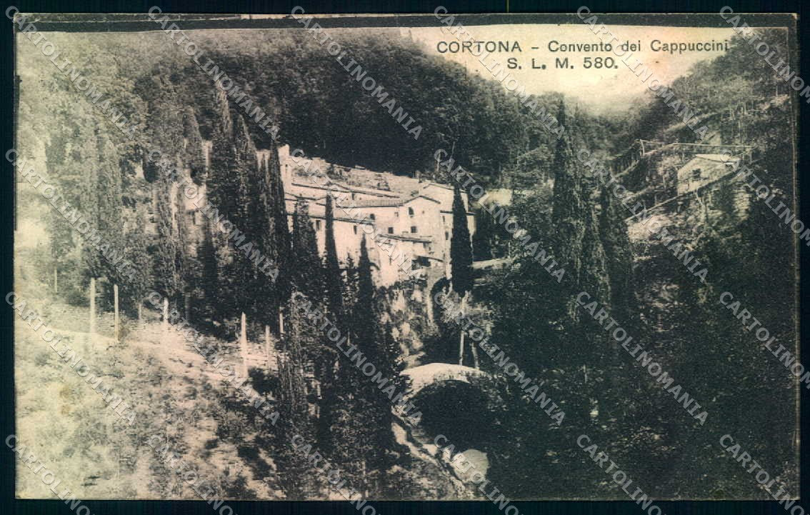 Arezzo Cortona Convento Cappuccini cartolina JK0623 – fronte