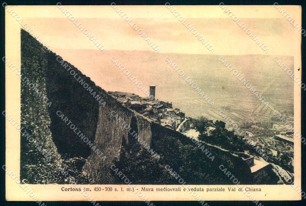 Arezzo Cortona Mura Medioevali Alterocca 117140 cartolina JK0624 – fronte