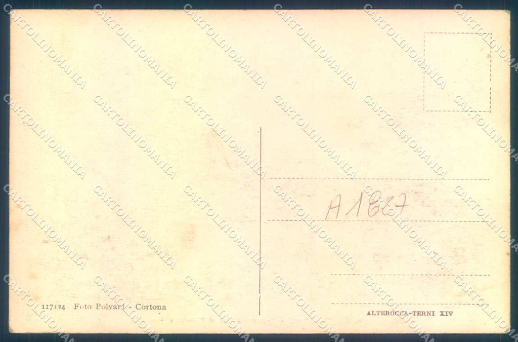 Arezzo Cortona Alterocca 117124 cartolina JK0627 – retro