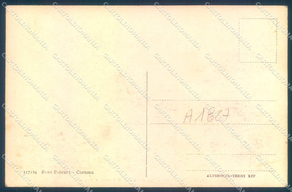 Arezzo Cortona Alterocca 117124 cartolina JK0627 – retro