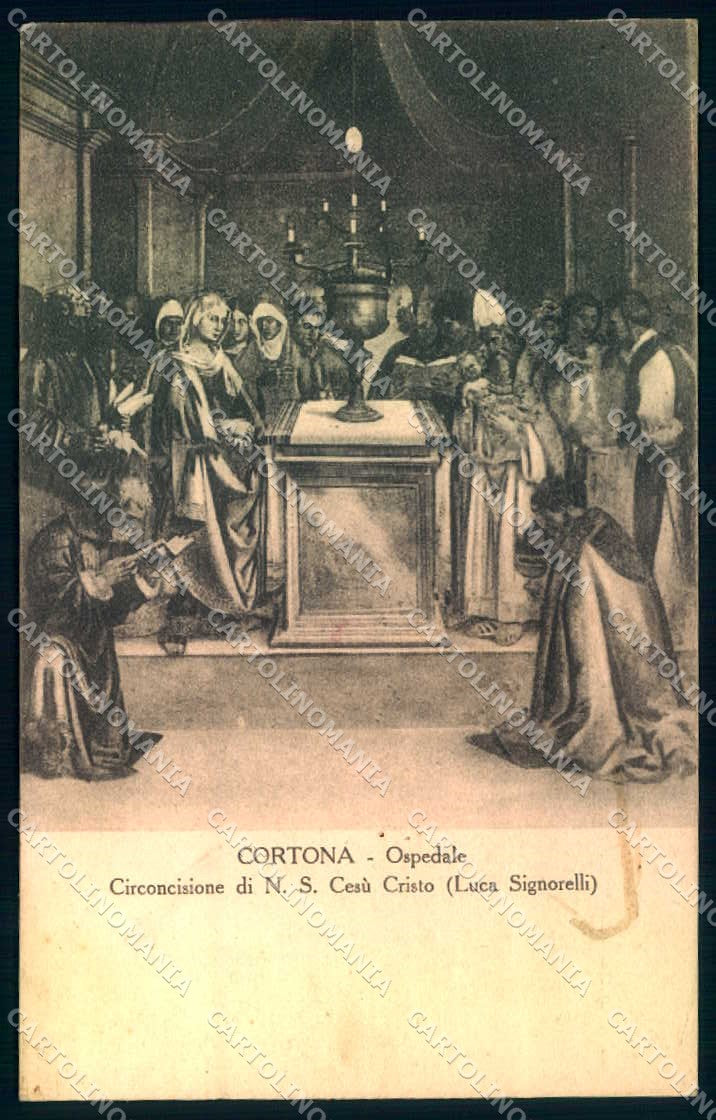 Arezzo Cortona Signorelli Circoncisione Gesù Cristo cartolina JK0628 – fronte