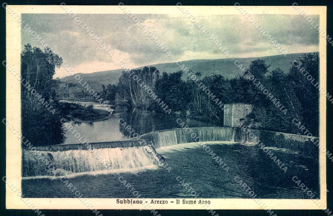 Arezzo Subbiano Fiume Arno Alterocca 122217 cartolina JK0630 – fronte