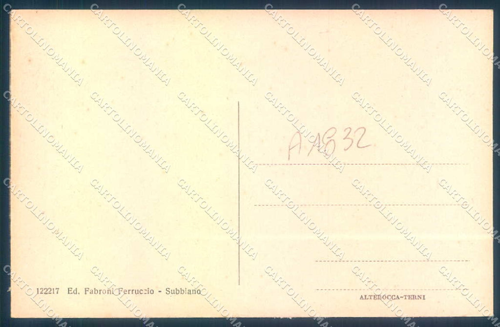 Arezzo Subbiano Fiume Arno Alterocca 122217 cartolina JK0630 – retro