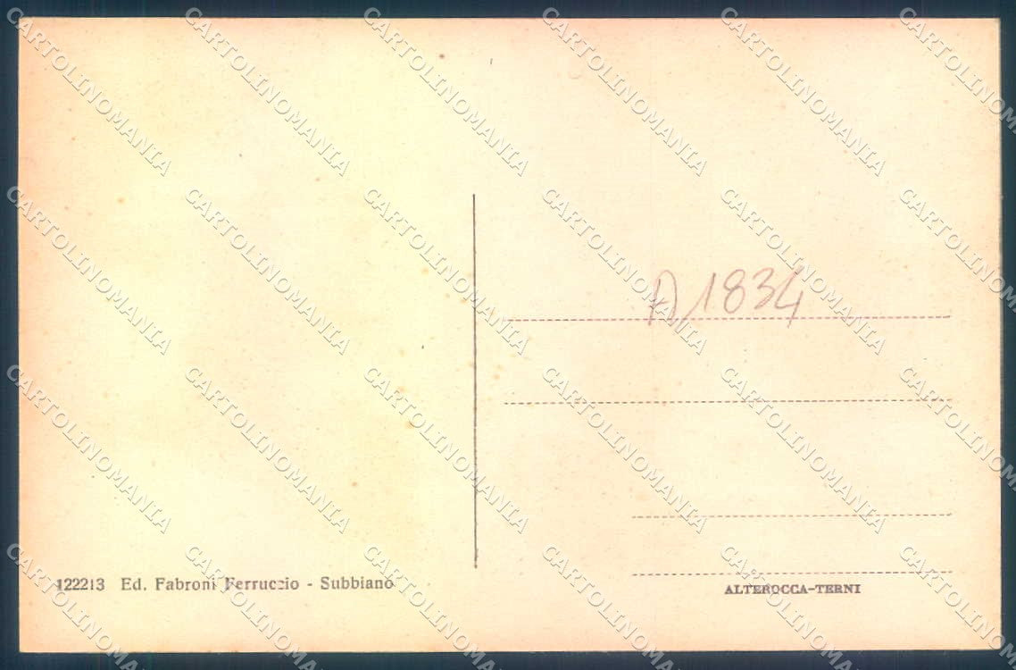 Arezzo Subbiano Ospedale Boschi Alterocca 122213 cartolina JK0632 – retro