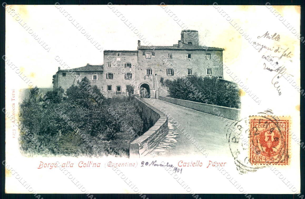 Arezzo Castel S. Niccolò Borgo Collina Alterocca 1273 cartolina JK0637 – fronte