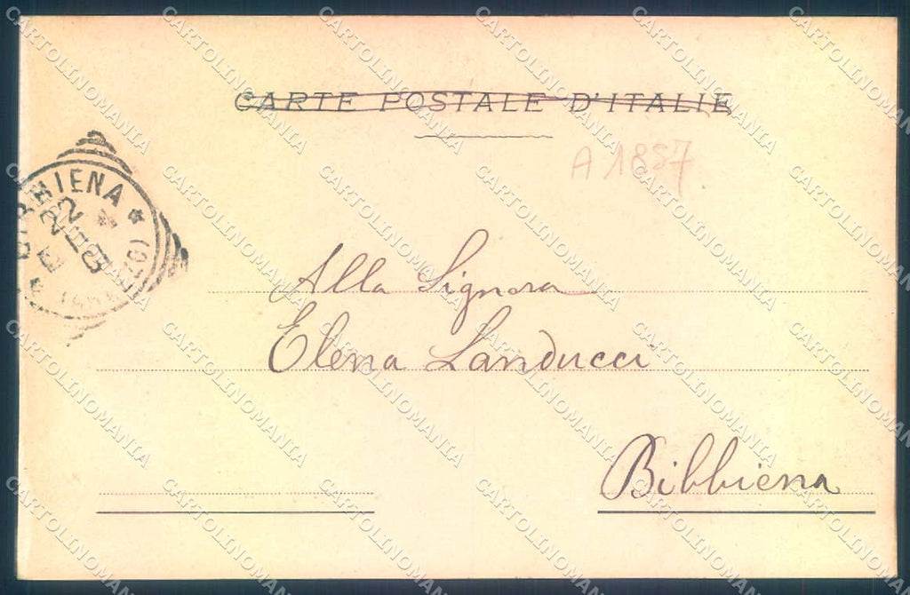 Arezzo Castel S. Niccolò Borgo Collina Alterocca 1273 cartolina JK0637 – retro