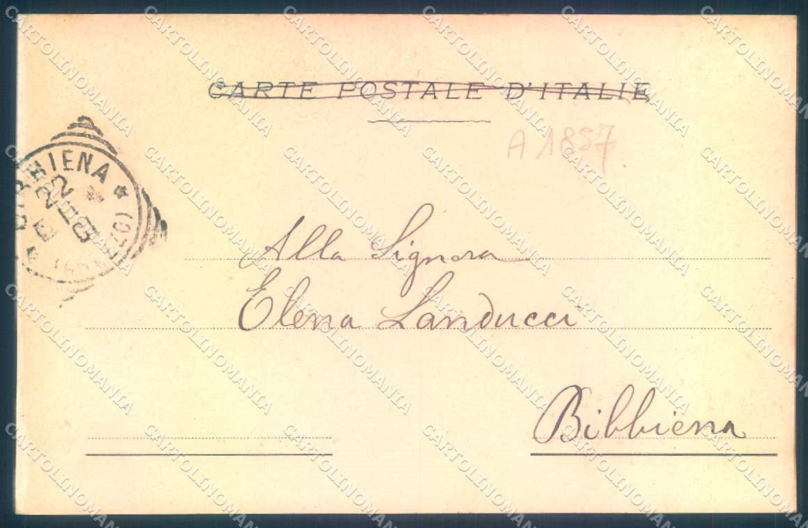 Arezzo Castel S. Niccolò Borgo Collina Alterocca 1273 cartolina JK0637 – retro