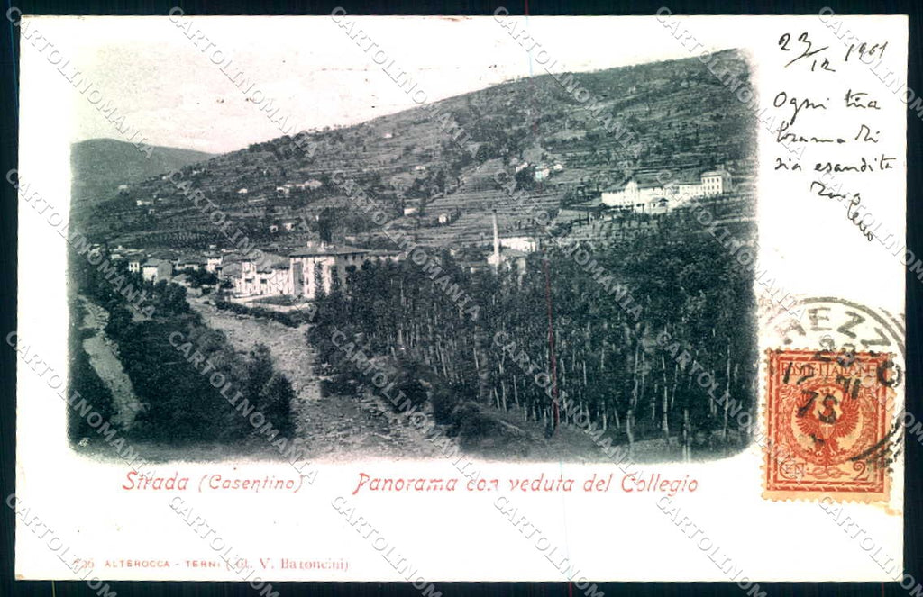 Arezzo Strada Alterocca 726 cartolina JK0640 – fronte