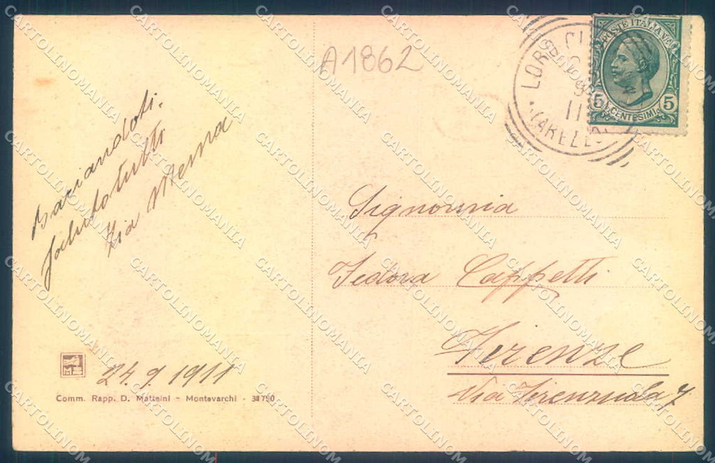 Arezzo Gropina Loro Chiesa Modiano 31790 cartolina JK0641 – retro