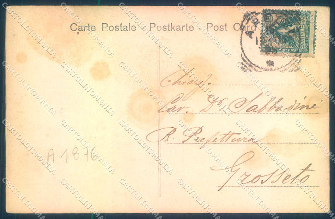 Arezzo Città Monumento Guido Monaco Piazza Alterocca 1993 cartolina JK0643 – retro