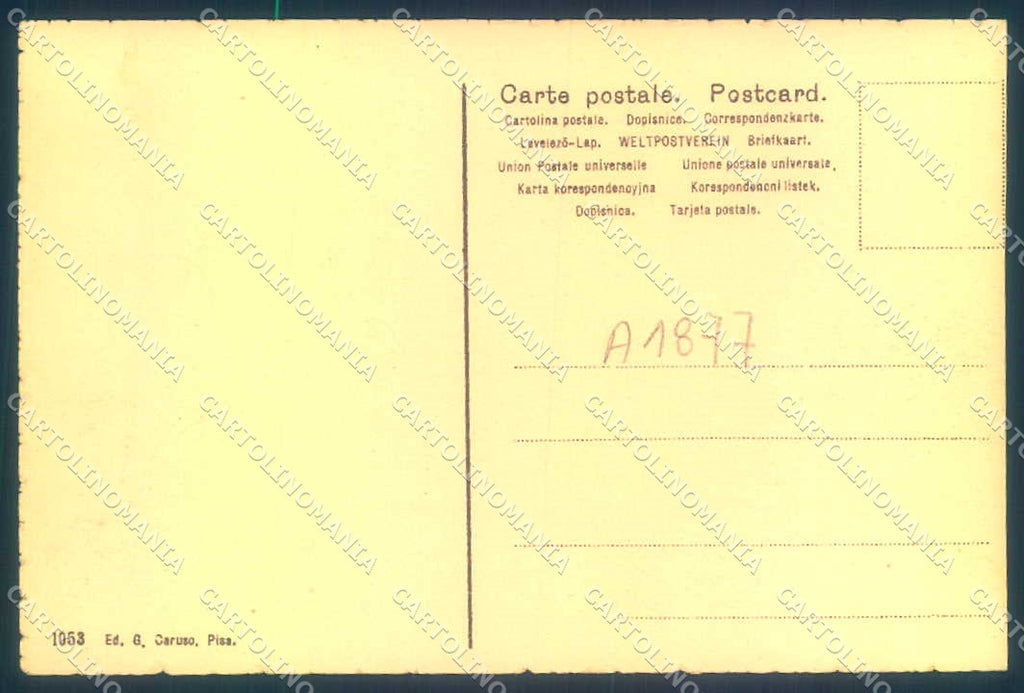 Arezzo Città Corso Vittorio Emanuele Chiesa S. Maria Pieve cartolina JK0644 – retro