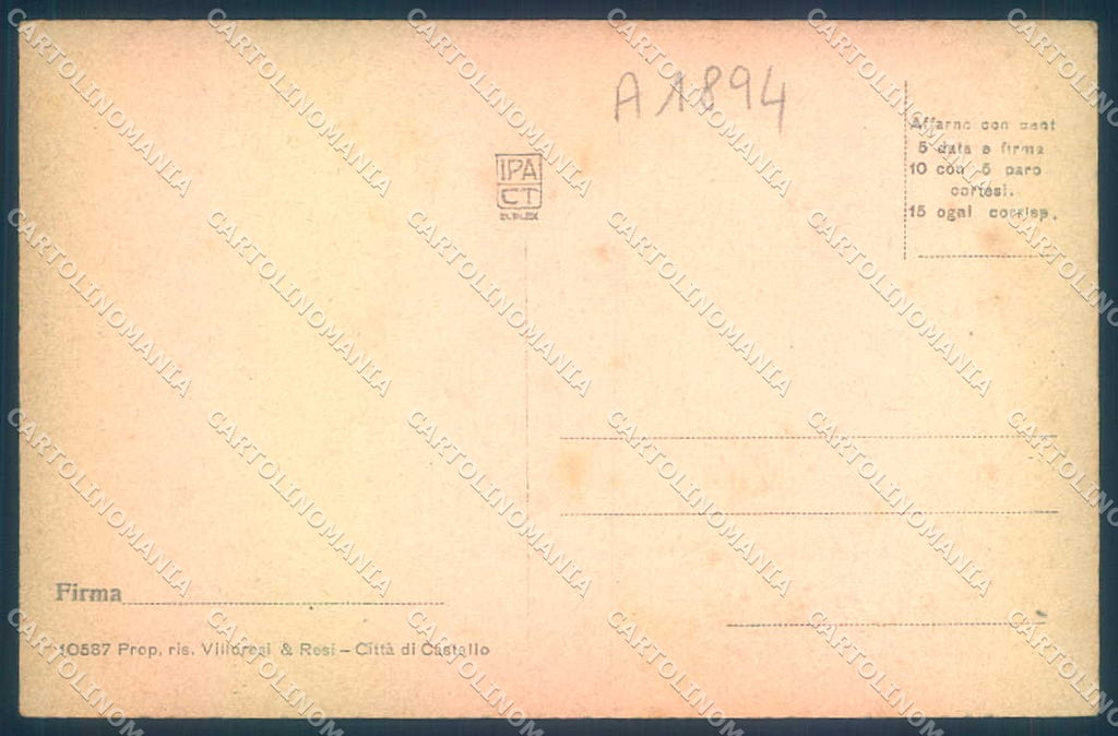 Arezzo Pieve Santo Stefano Savignone JK0650 – retro