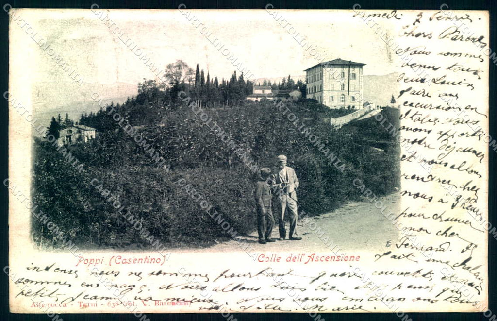 Arezzo Poppi Casentino Colle Ascensione Alterocca 638 PIEGA cartolina JK0656 – fronte