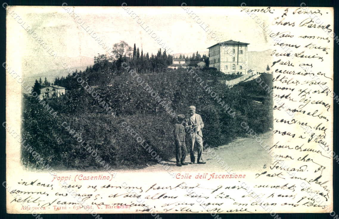 Arezzo Poppi Casentino Colle Ascensione Alterocca 638 PIEGA cartolina JK0656 – fronte