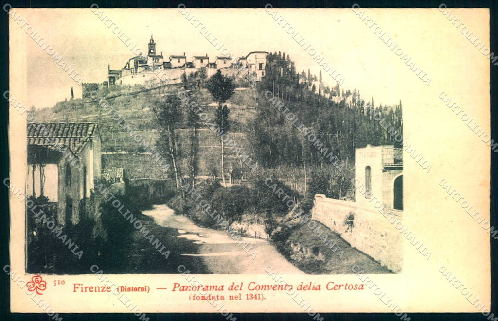 Firenze Città Convento della Certosa cartolina JK0660 – fronte