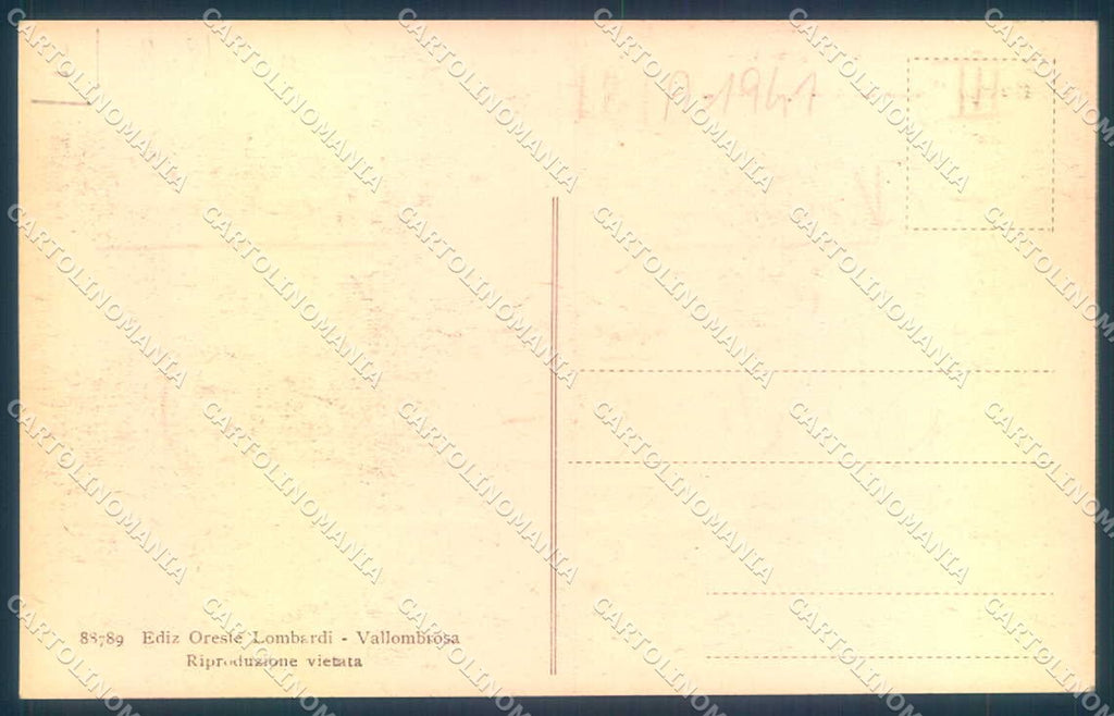 Firenze Saltino Albergo Castello d'Acquabella cartolina JK0666 – retro