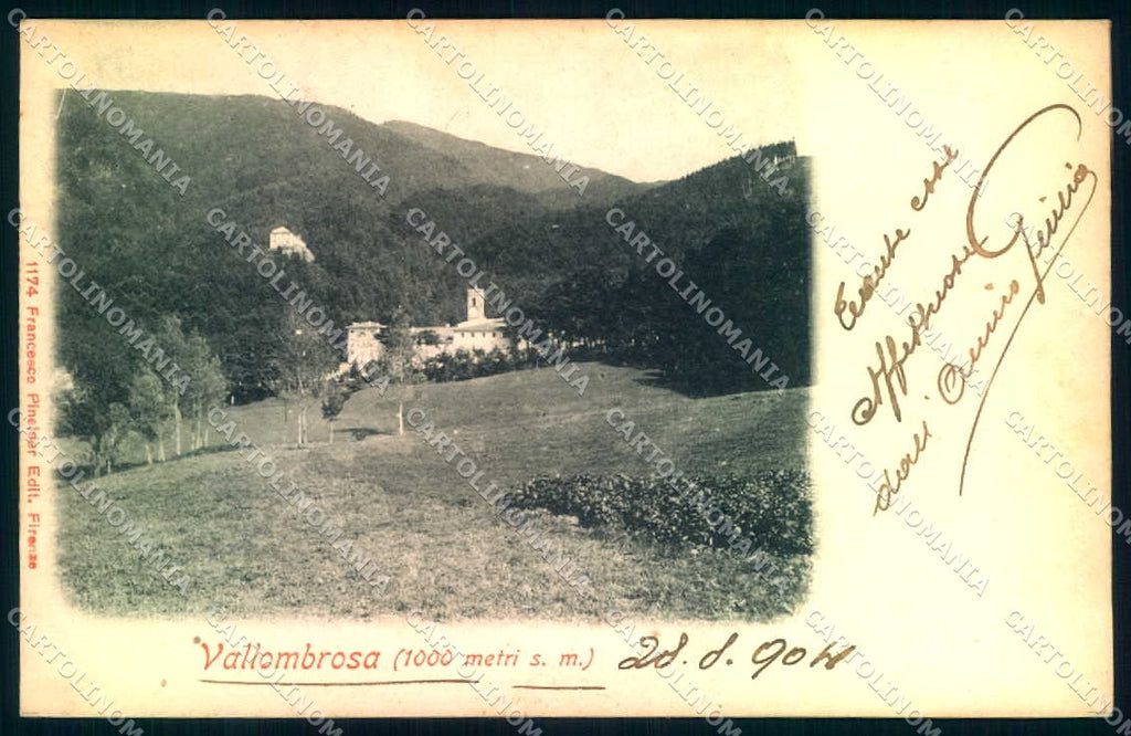 Firenze Vallombrosa Chiesa Pineider 1174 cartolina JK0668 – fronte