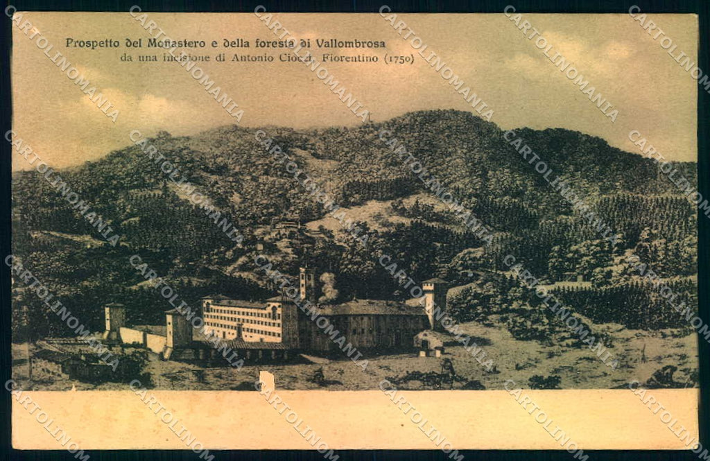 Firenze Vallombrosa Monastero Foresta Alterocca 3945 cartolina JK0669 – fronte