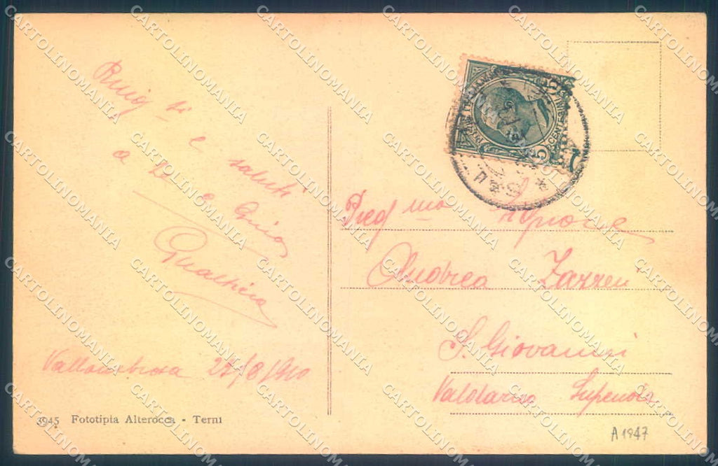 Firenze Vallombrosa Monastero Foresta Alterocca 3945 cartolina JK0669 – retro