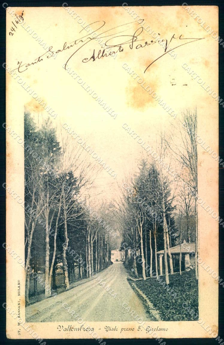 Firenze Vallombrosa Viale San Girolamo cartolina JK0670 – fronte