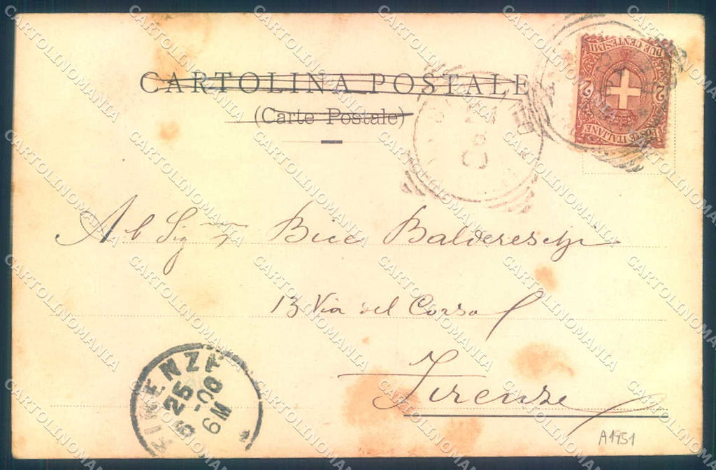 Firenze Vallombrosa Viale San Girolamo cartolina JK0670 – retro