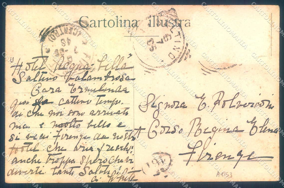 Firenze Vallombrosa Fonte dei Camarlinghi cartolina JK0672 – retro