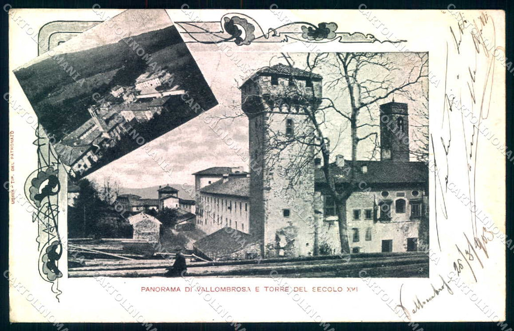 Firenze Vallombrosa Torre del Secolo XVI cartolina JK0674 – fronte