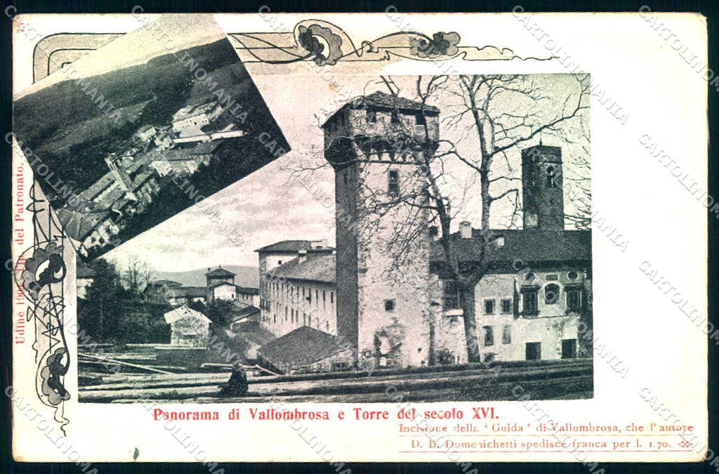 Firenze Vallombrosa Torre del Secolo XVI cartolina JK0675 – fronte