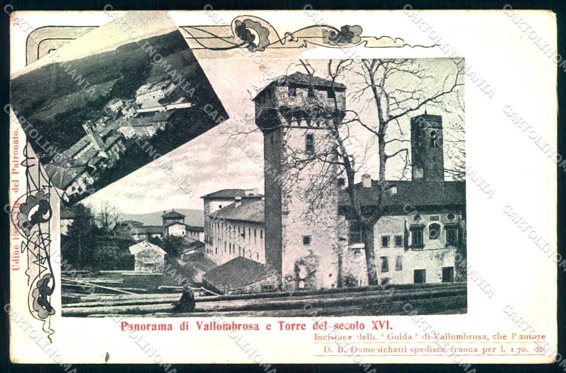 Firenze Vallombrosa Torre del Secolo XVI cartolina JK0675 – fronte