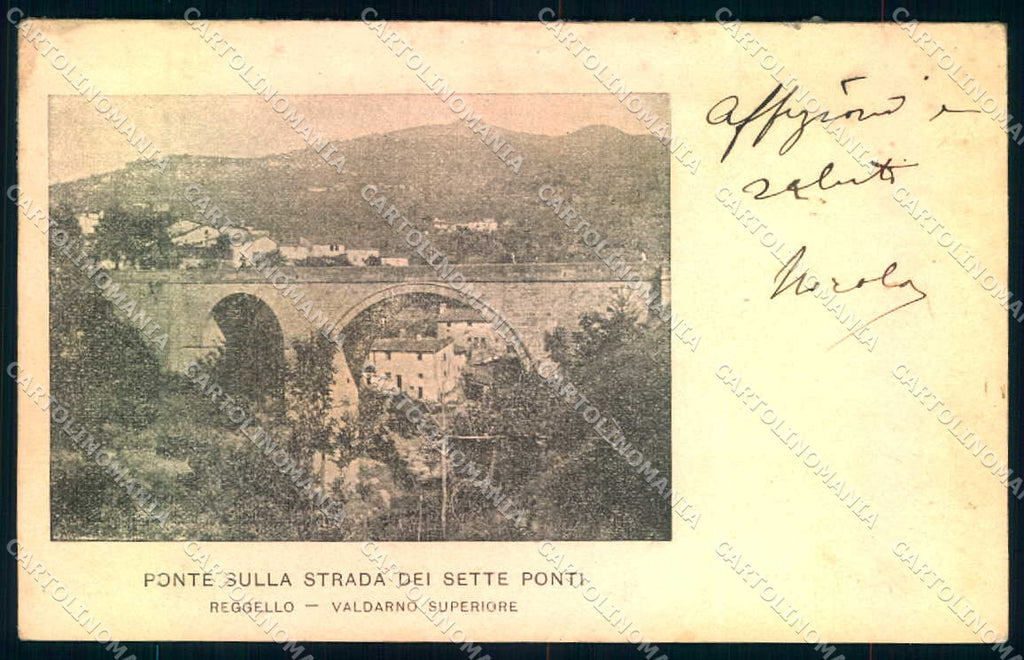 Firenze Reggello Ponte SCOLLATA cartolina JK0679 – fronte